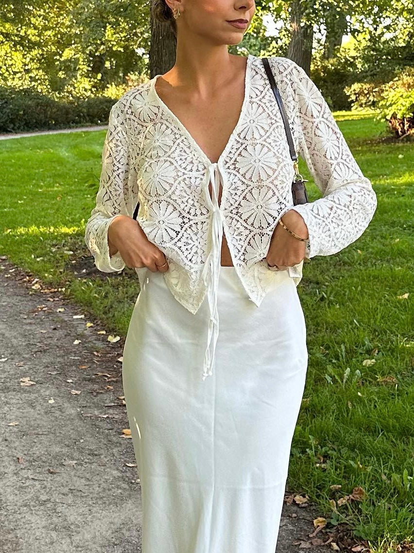 Angelina blondebluse - Hvid