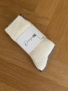 2-pak strikkede strømper - Beige/brun