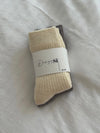 2-pak strikkede strømper - Beige/brun