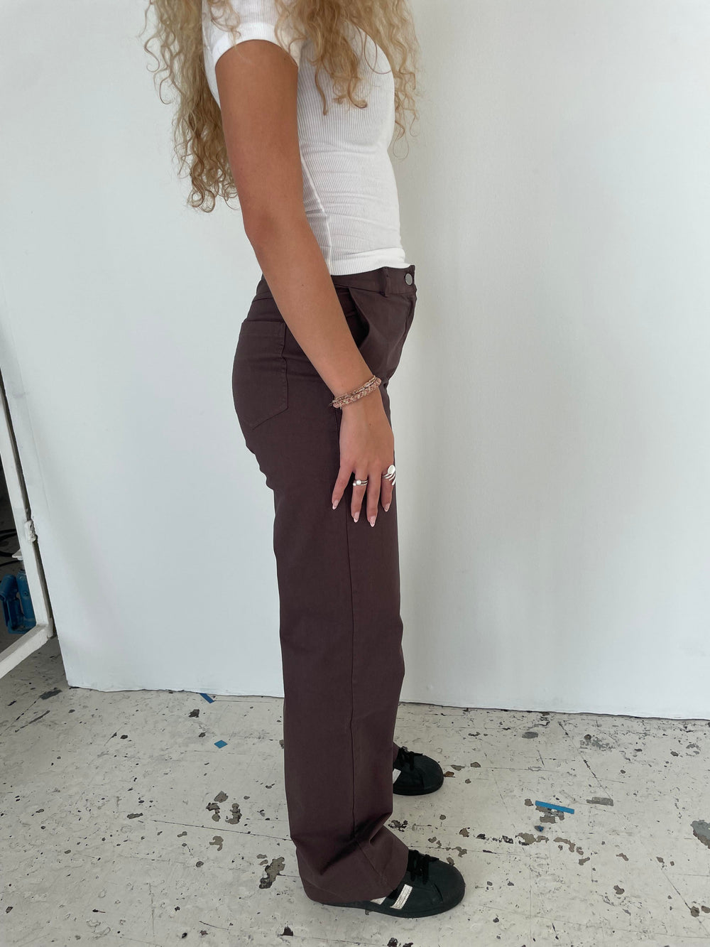 Willa lærredsbukser - Brun