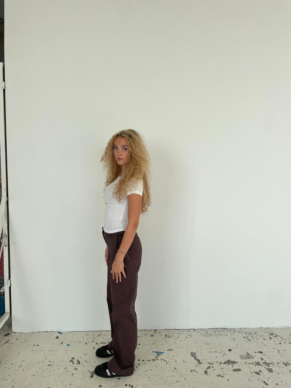 Willa lærredsbukser - Brun