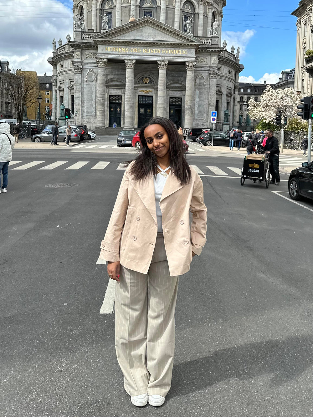Katya kort trenchcoat - Beige