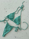 Kiana bikini - grøn med hvide prikker