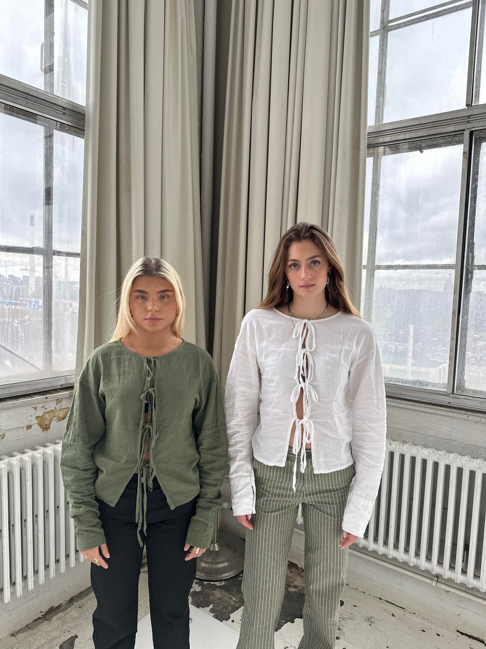 Angel hørbluse - hvid