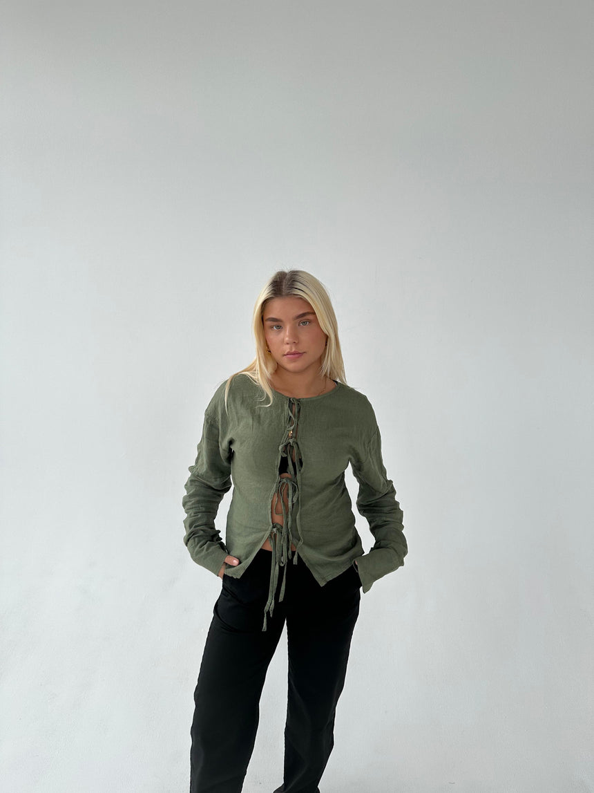 Angel hørbluse - Kaki