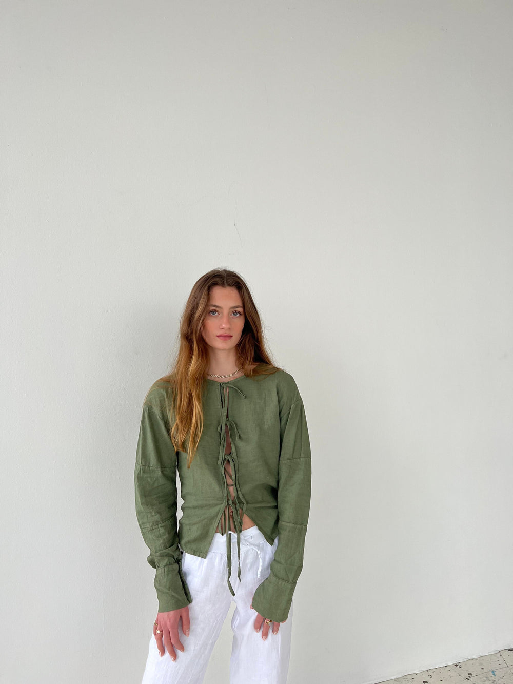 Angel hørbluse - Kaki