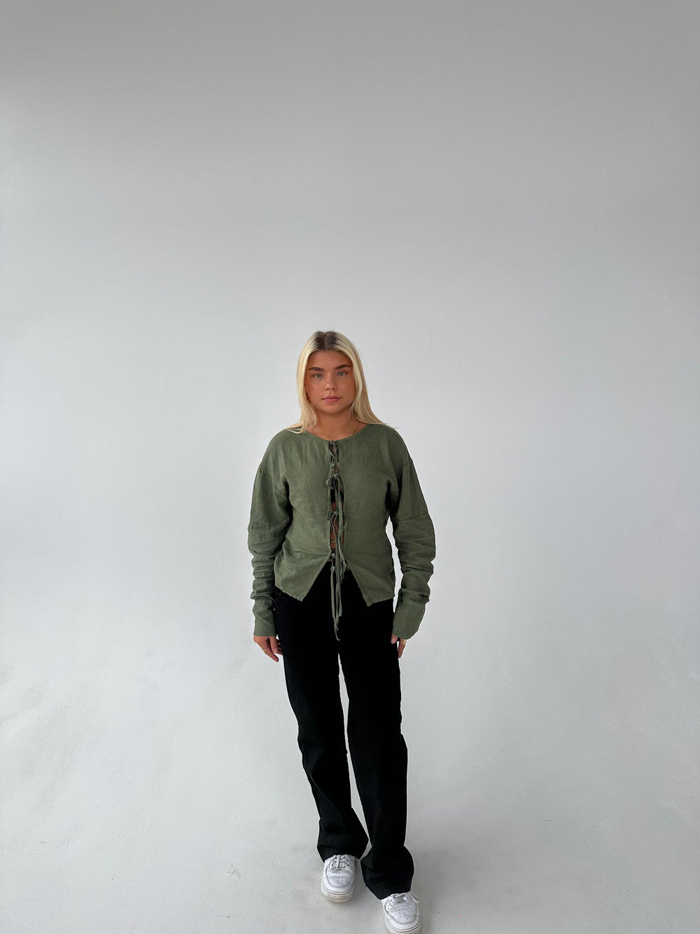 Angel hørbluse - Kaki