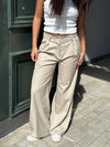 Arlette suitbukser - Beige stribet