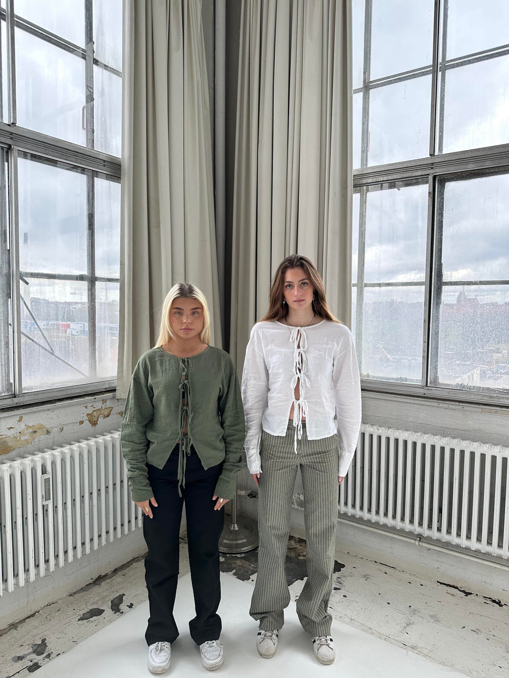 Angel hørbluse - hvid