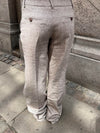 Herringbone bukser - Brun/hvid