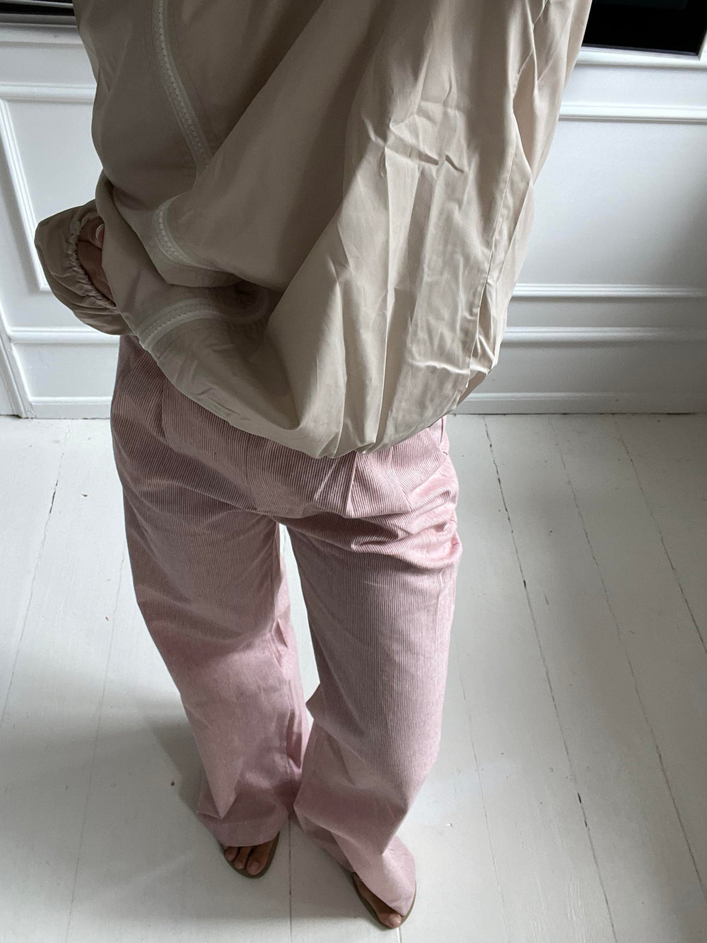 Sadie stribede bukser - Rød/hvid