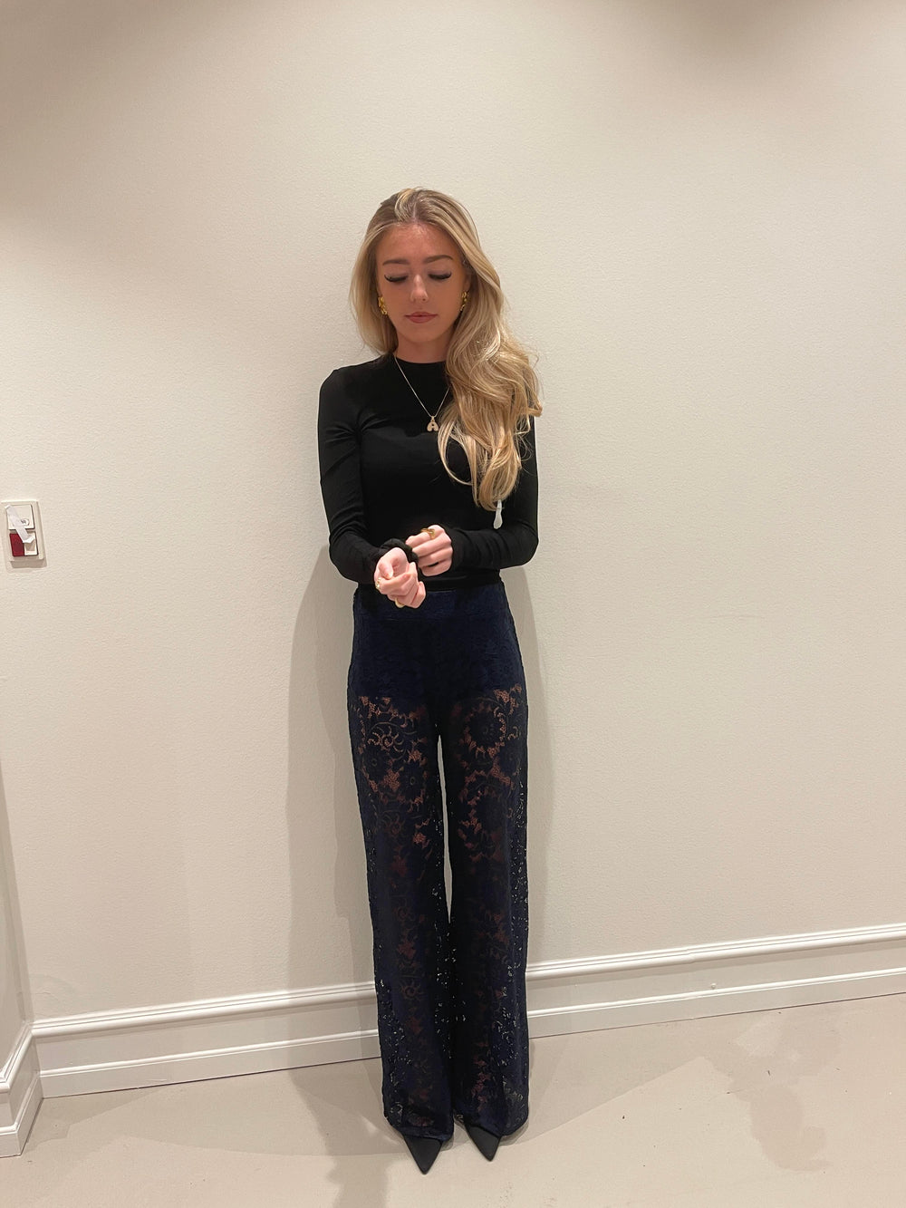 Marla blonde bukser - Navy