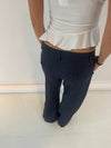 Herringbone bukser - Navy