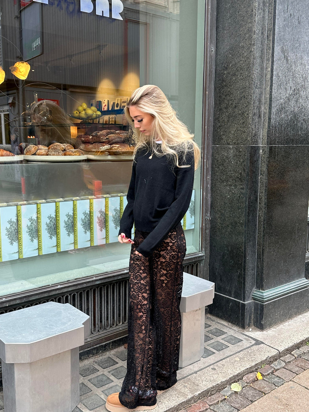 Marla blonde bukser uden indershorts - Sort