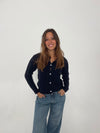 Cilla strikket cardigan - Navy