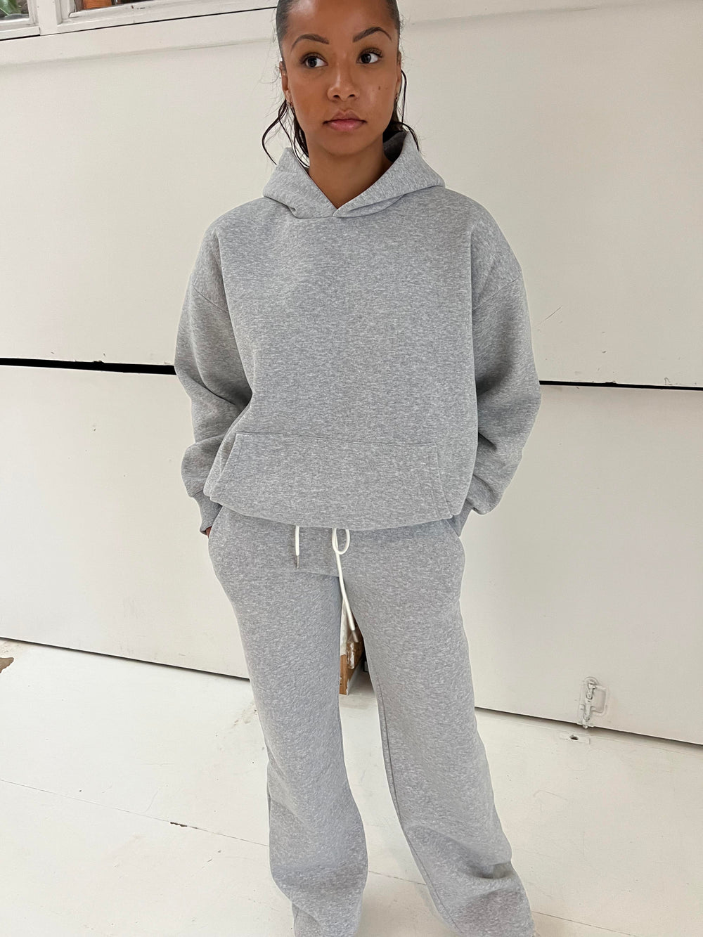 Anelise hoodie - Grå melange