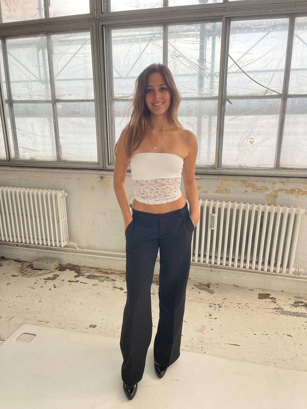 Zera tubetop i blonde - Hvid
