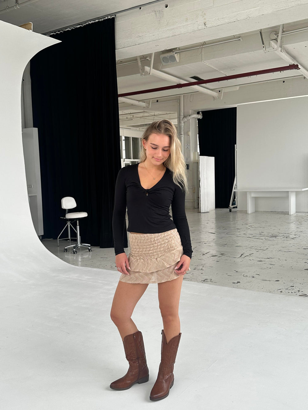 Ayia nederdel/top - Beige