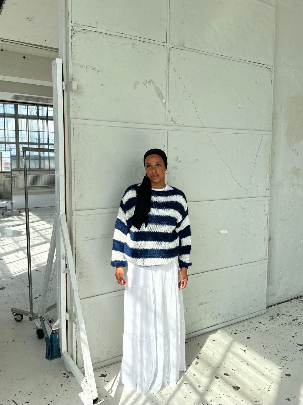 Anna Olympia striktrøje - Navy