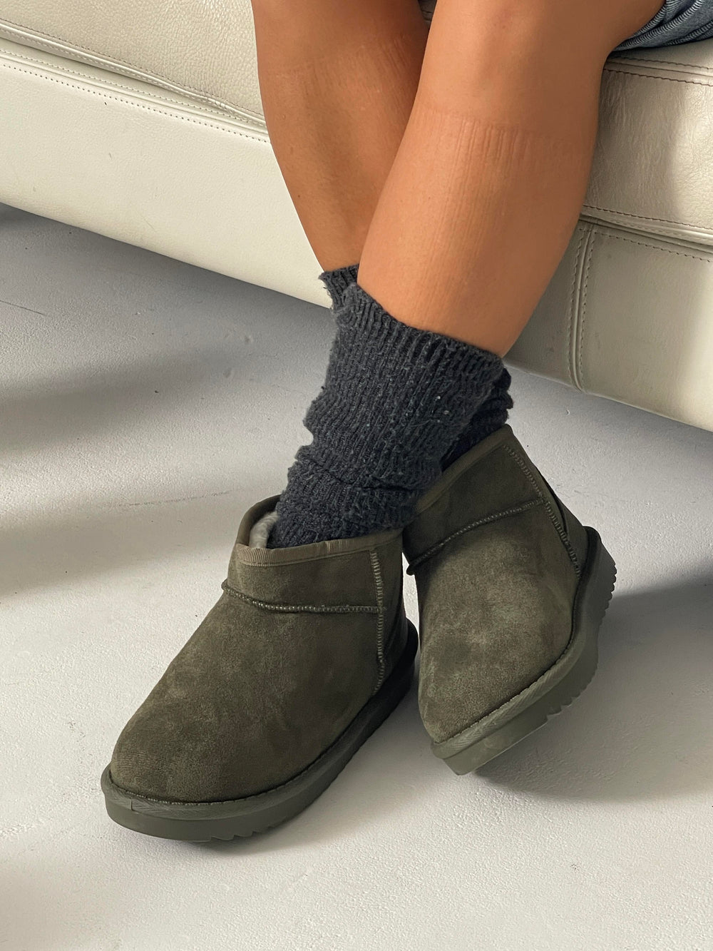 Malabo bamsestøvle kort - Kaki