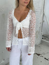 Maddy bluse i blonde - Hvid