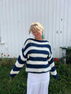 Anna Olympia striktrøje - Navy