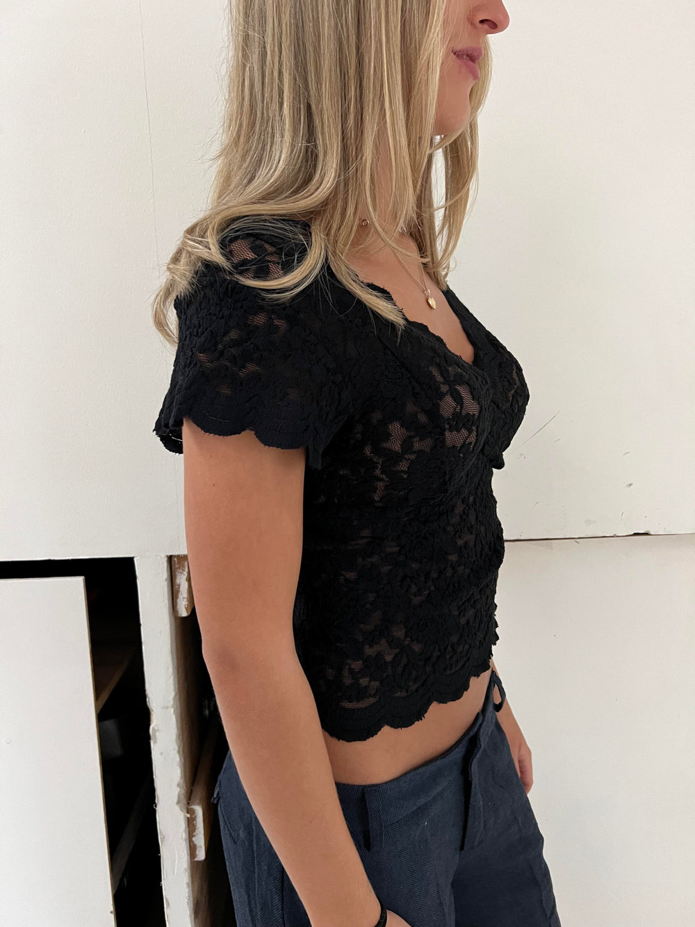 Isabel blondetop - Sort
