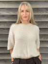 Elise t-shirt strik - Beige