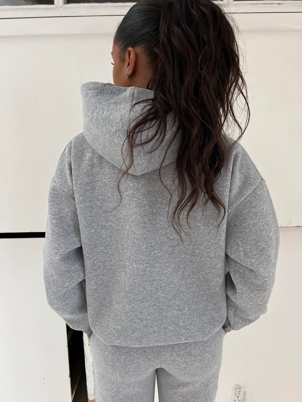 Anelise hoodie - Grå melange