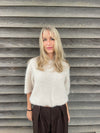Elise t-shirt strik - Beige