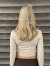 Simona 2 ways bindebluse - Beige