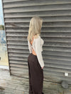 Simona 2 ways bindebluse - Beige