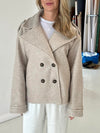 Nicole kort frakke - beige
