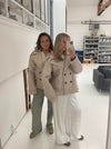Nicole kort frakke - beige