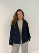 Catinka kort trenchcoat - Navy