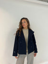 Catinka kort trenchcoat - Navy