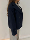 Catinka kort trenchcoat - Navy