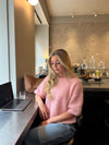 Elise t-shirt strik - Lyserød