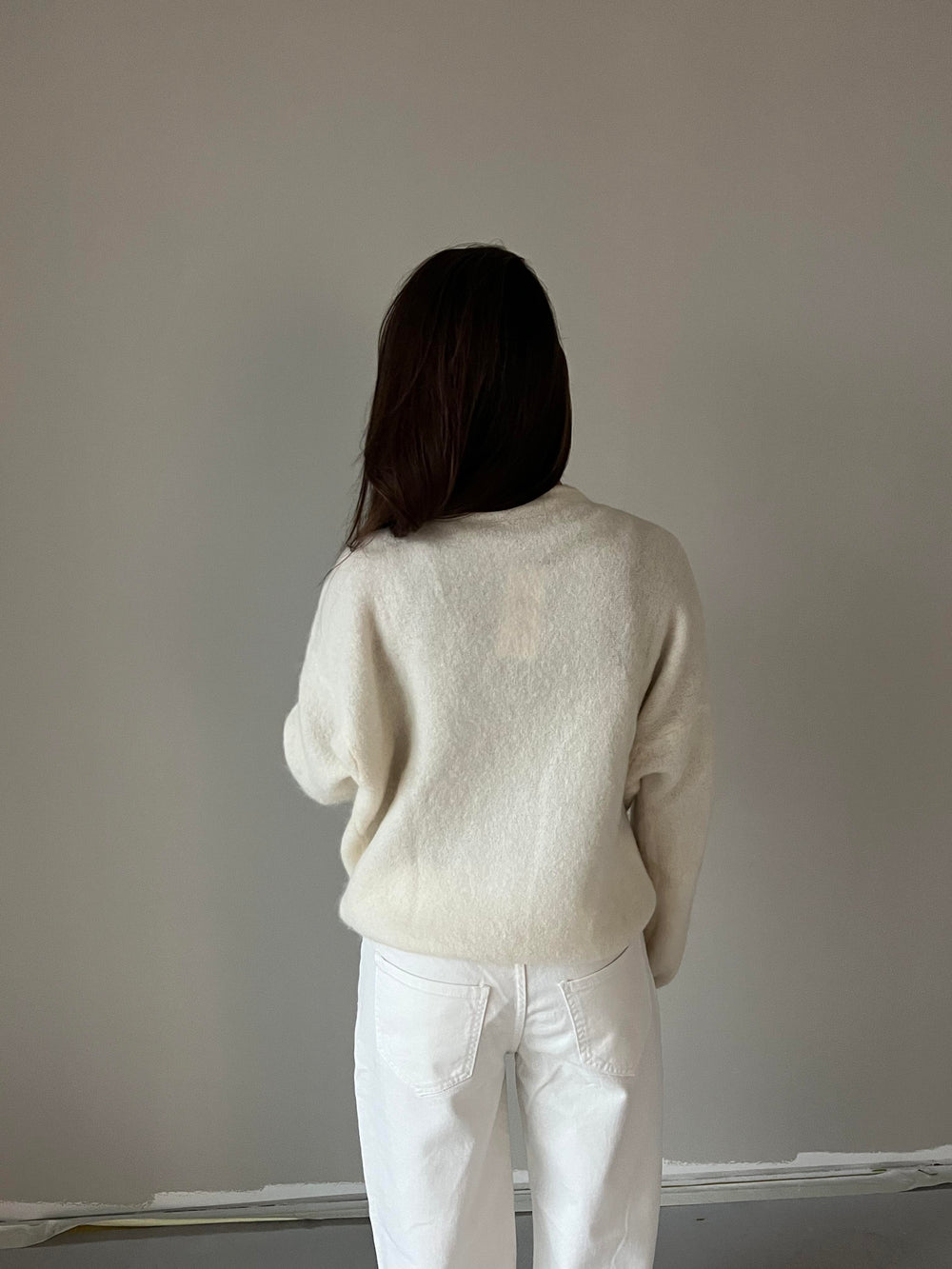 Sierra striktrøje - Off-white