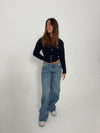 Cilla strikket cardigan - Navy