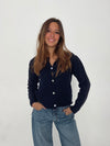 Cilla strikket cardigan - Navy