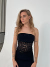 Zera tubetop i blonde - Sort