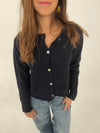 Cilla strikket cardigan - Navy