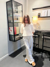 Elise t-shirt strik - Off white