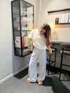 Elise t-shirt strik - Off white