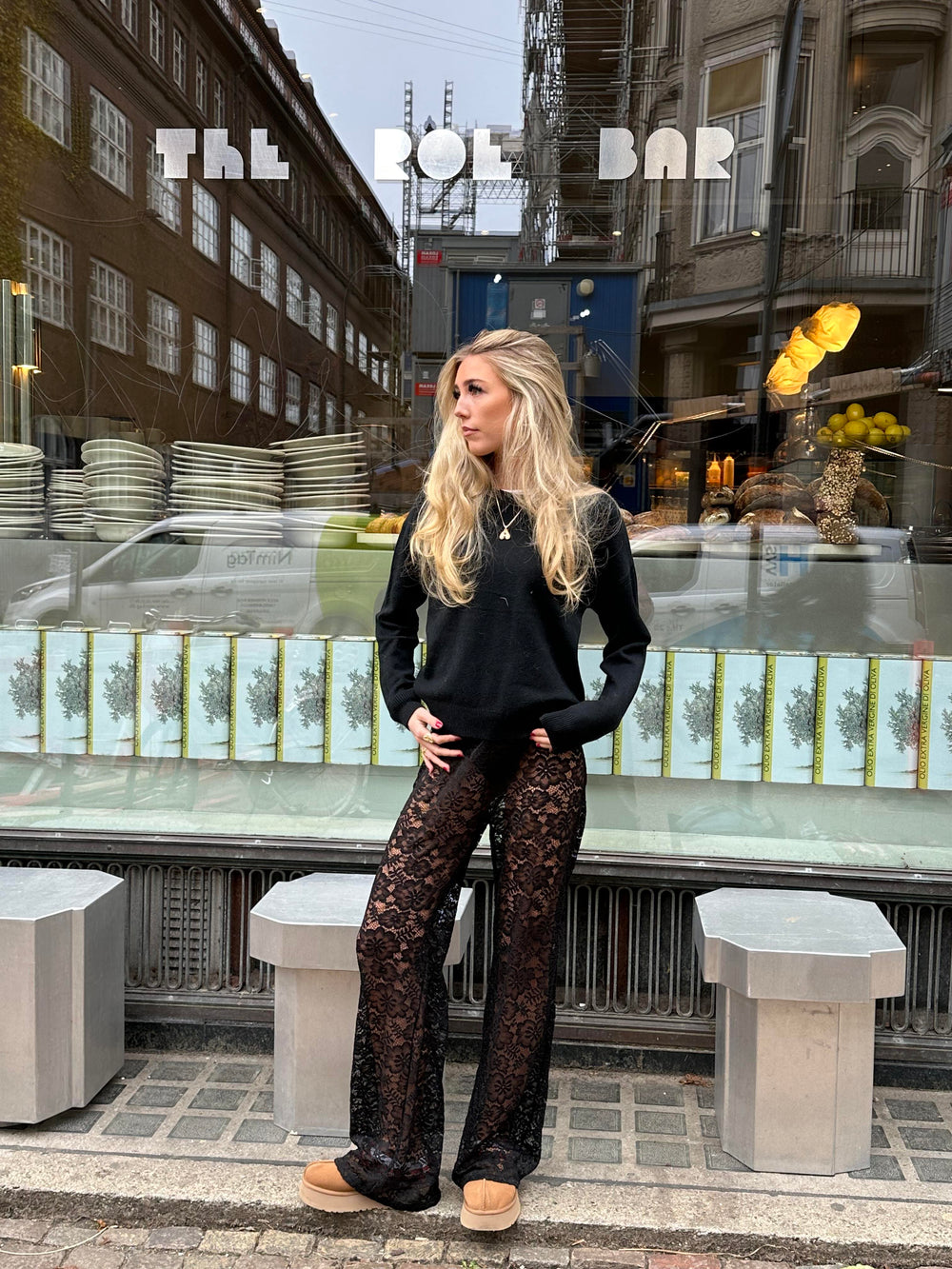 Marla blonde bukser uden indershorts - Sort