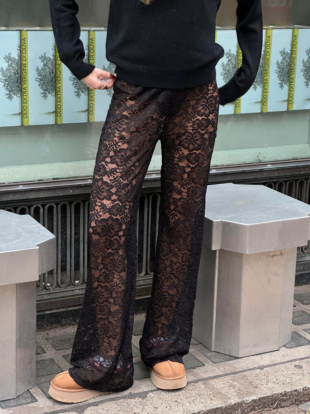 Marla blonde bukser uden indershorts - Sort