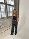 Margot palliettop - Sort