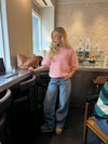 Elise t-shirt strik - Lyserød