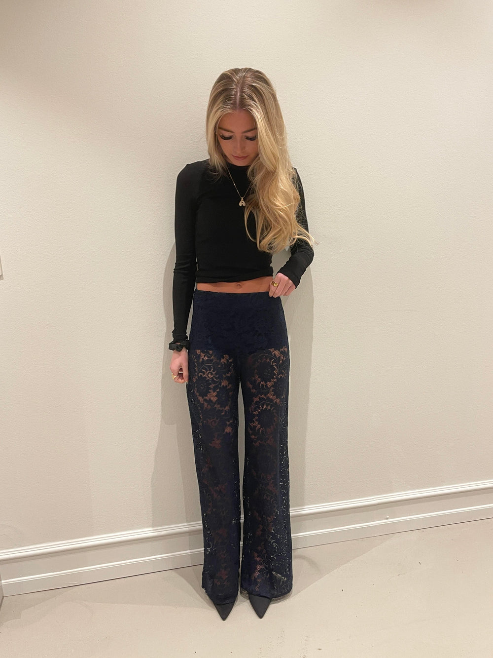 Marla blonde bukser - Navy